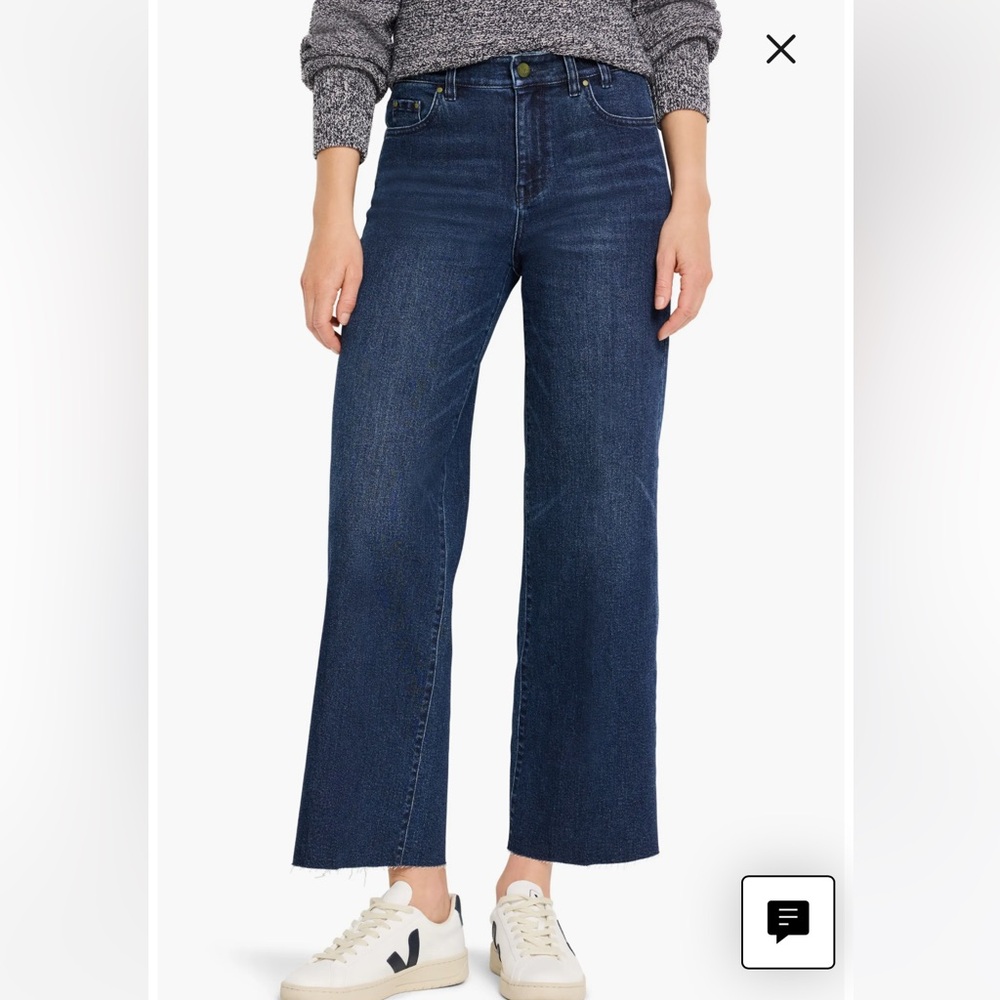 NIC+ZOE NWT High Rise Raw Hem Jeans Sz 4/27